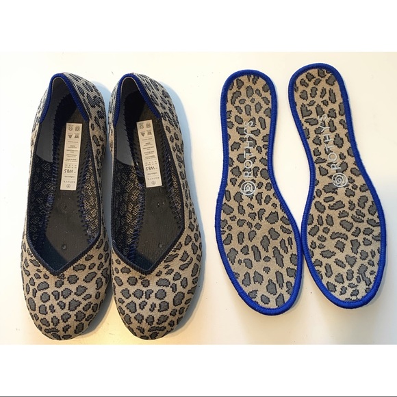 Rothy's Shoes Rothys Big Cat Flats Shoes 85 Animal Print Excellent